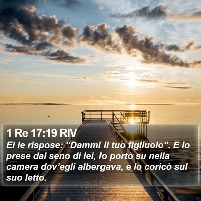 1 Re 17:19 RIV Bible Verse Image