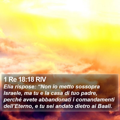 1 Re 18:18 RIV Bible Verse Image