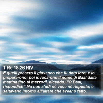 1 Re 18:26 RIV Bible Verse Image