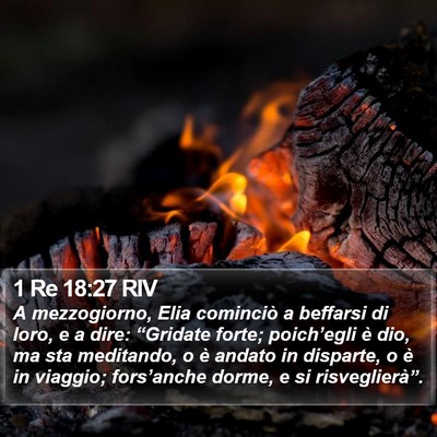 1 Re 18:27 RIV Bible Verse Image