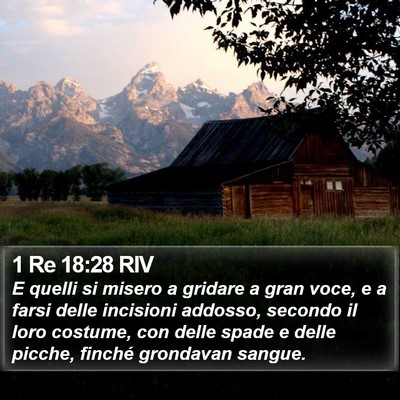 1 Re 18:28 RIV Bible Verse Image