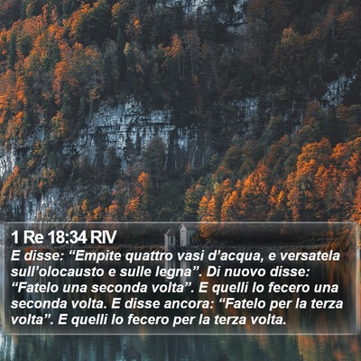 1 Re 18:34 RIV Bible Verse Image
