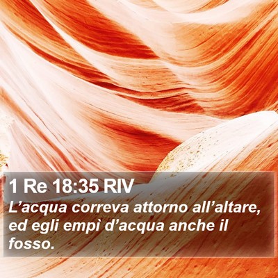 1 Re 18:35 RIV Bible Verse Image