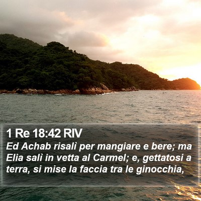 1 Re 18:42 RIV Bible Verse Image