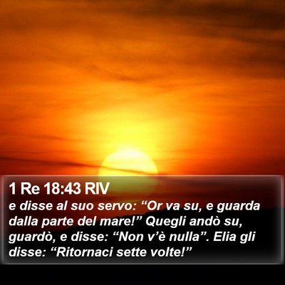 1 Re 18:43 RIV Bible Verse Image