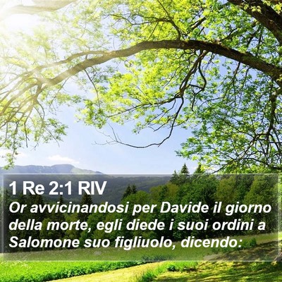 1 Re 2:1 RIV Bible Verse Image