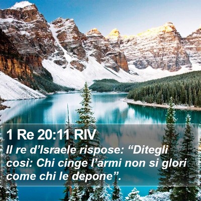 1 Re 20:11 RIV Bible Verse Image