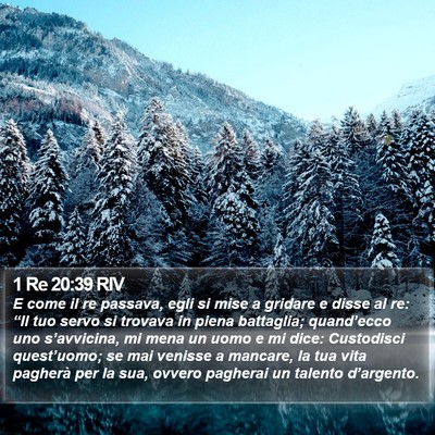 1 Re 20:39 RIV Bible Verse Image