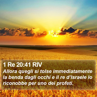 1 Re 20:41 RIV Bible Verse Image