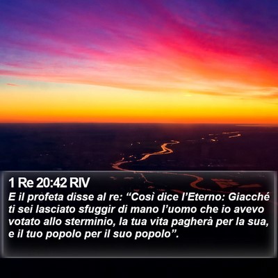 1 Re 20:42 RIV Bible Verse Image