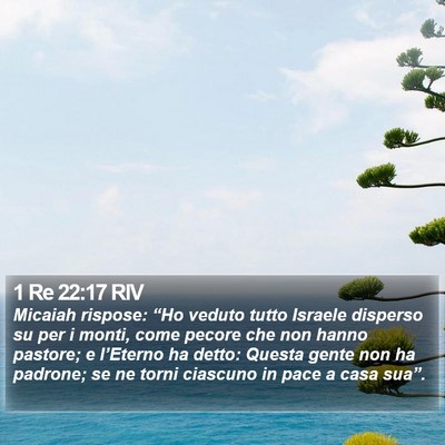 1 Re 22:17 RIV Bible Verse Image