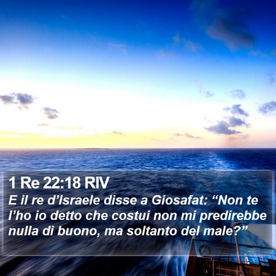 1 Re 22:18 RIV Bible Verse Image