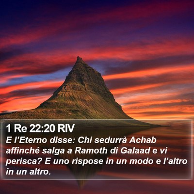 1 Re 22:20 RIV Bible Verse Image