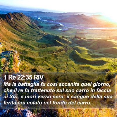 1 Re 22:35 RIV Bible Verse Image