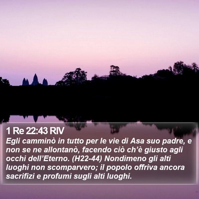 1 Re 22:43 RIV Bible Verse Image