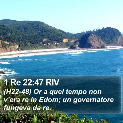 1 Re 22:47 RIV Bible Verse Image