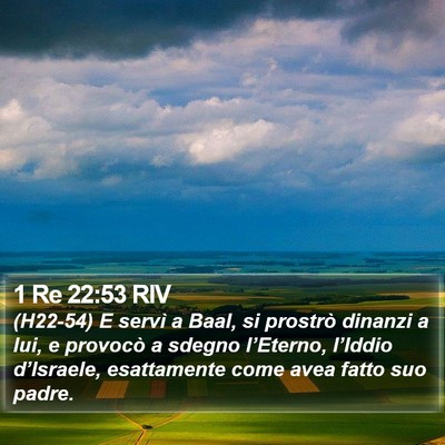 1 Re 22:53 RIV Bible Verse Image