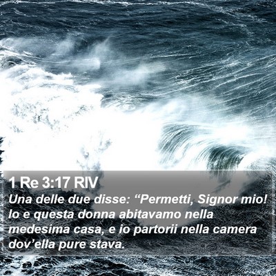 1 Re 3:17 RIV Bible Verse Image