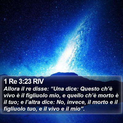 1 Re 3:23 RIV Bible Verse Image