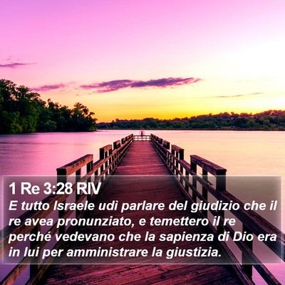 1 Re 3:28 RIV Bible Verse Image
