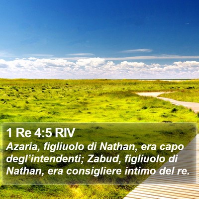 1 Re 4:5 RIV Bible Verse Image
