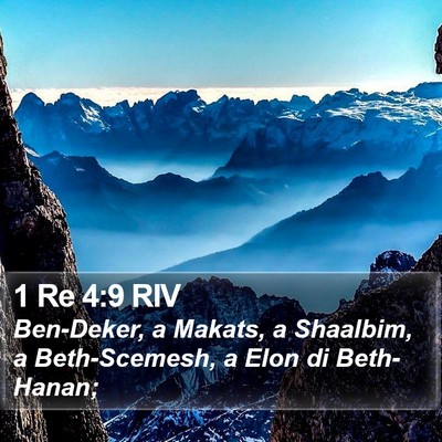 1 Re 4:9 RIV Bible Verse Image