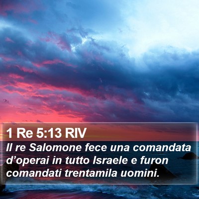 1 Re 5:13 RIV Bible Verse Image