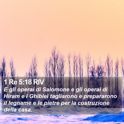 1 Re 5:18 RIV Bible Verse Image