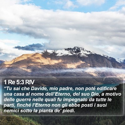 1 Re 5:3 RIV Bible Verse Image