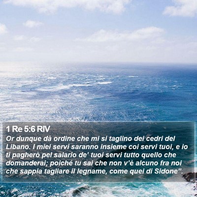 1 Re 5:6 RIV Bible Verse Image