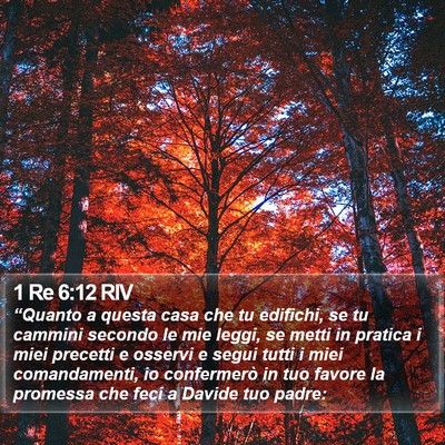 1 Re 6:12 RIV Bible Verse Image