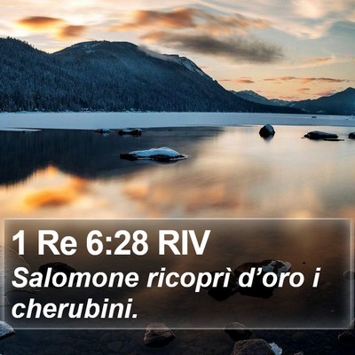 1 Re 6:28 RIV Bible Verse Image