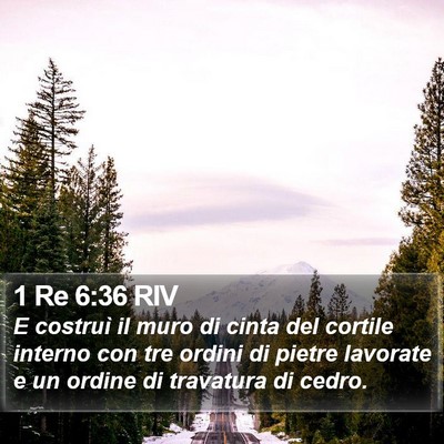 1 Re 6:36 RIV Bible Verse Image