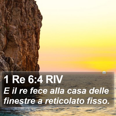 1 Re 6:4 RIV Bible Verse Image
