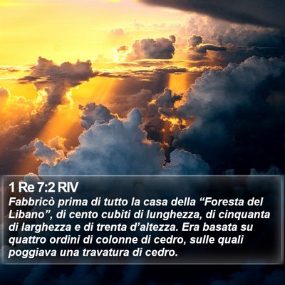 1 Re 7:2 RIV Bible Verse Image