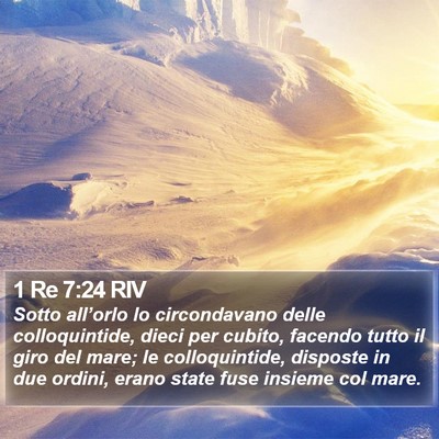 1 Re 7:24 RIV Bible Verse Image