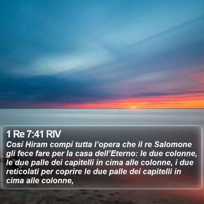 1 Re 7:41 RIV Bible Verse Image