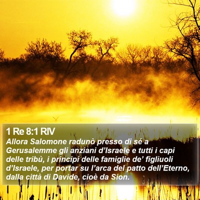 1 Re 8:1 RIV Bible Verse Image