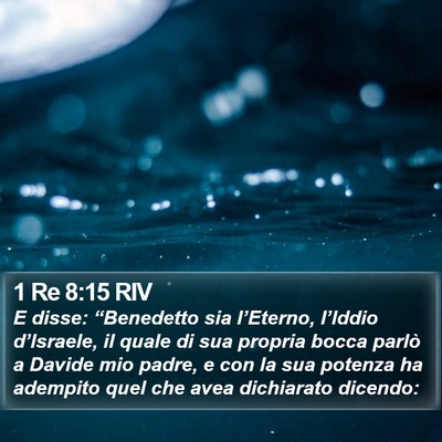 1 Re 8:15 RIV Bible Verse Image
