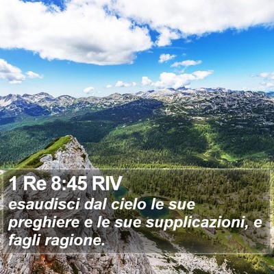 1 Re 8:45 RIV Bible Verse Image