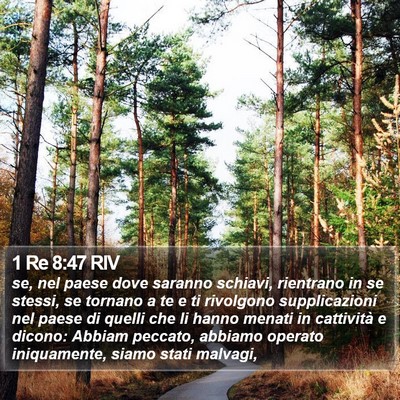 1 Re 8:47 RIV Bible Verse Image
