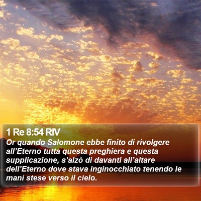 1 Re 8:54 RIV Bible Verse Image