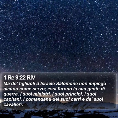 1 Re 9:22 RIV Bible Verse Image