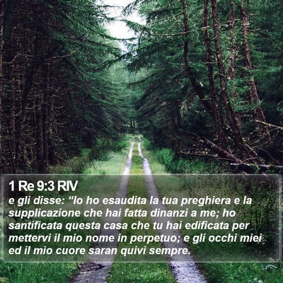 1 Re 9:3 RIV Bible Verse Image