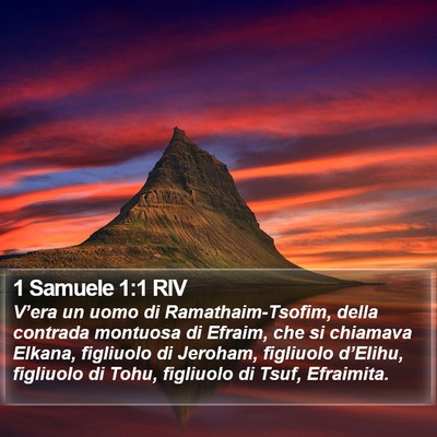 1 Samuele 1:1 RIV Bible Verse Image