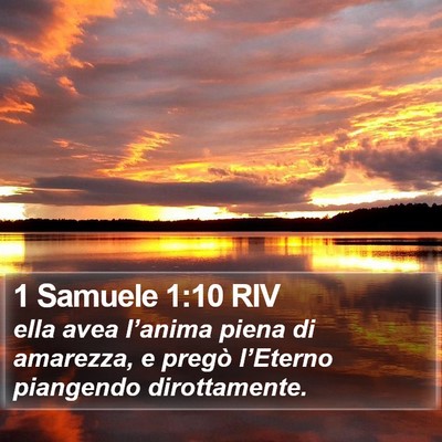 1 Samuele 1:10 RIV Bible Verse Image