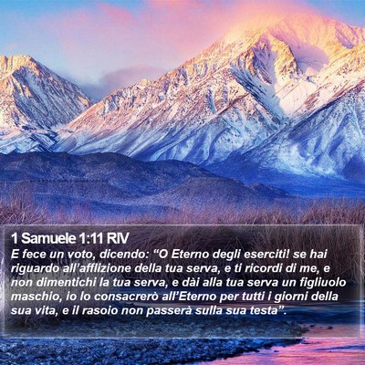 1 Samuele 1:11 RIV Bible Verse Image