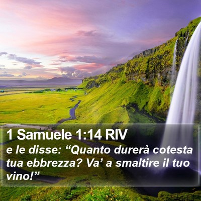 1 Samuele 1:14 RIV Bible Verse Image