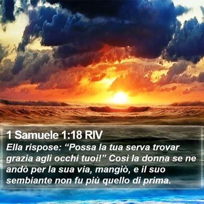 1 Samuele 1:18 RIV Bible Verse Image