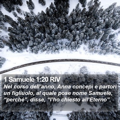 1 Samuele 1:20 RIV Bible Verse Image